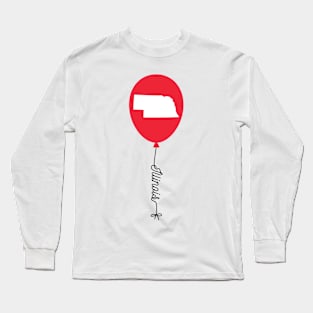 Illinois State Balloon Long Sleeve T-Shirt